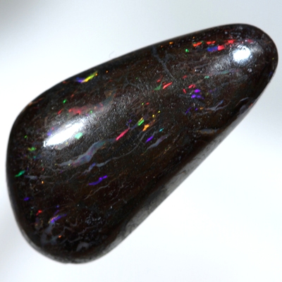 SOLID BOULDER OPAL Sparkles of bright fire over patterned boulder opal